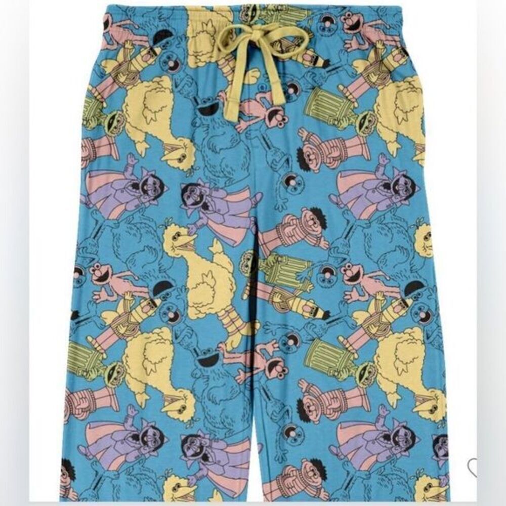 NWT Sesame Street Men’s Sleep Lounge Pants Drawstring- Size Small - Picture 2 of 5